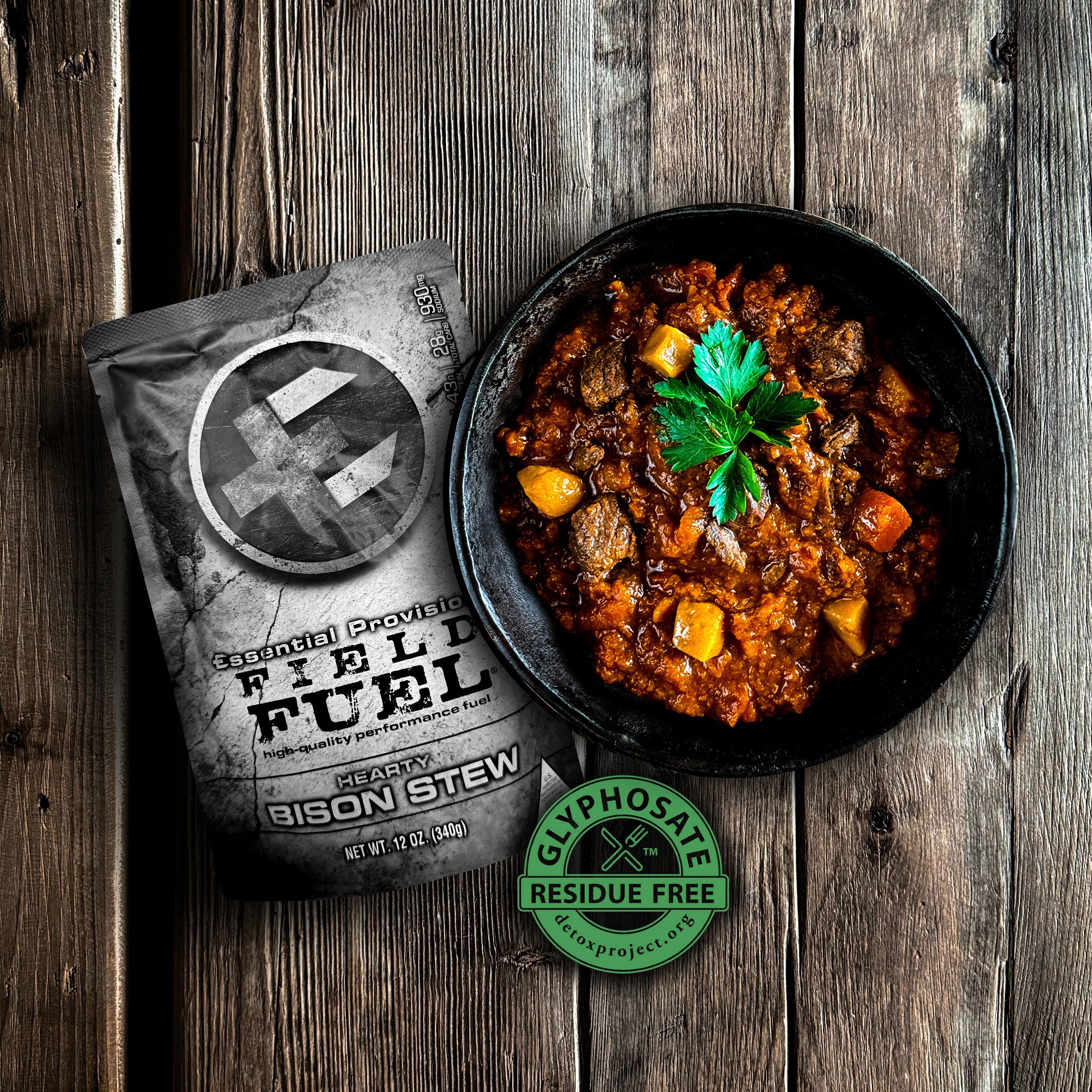Bison Stew MRE Entrée - Hearty & Healthy Meal Ready-to-Eat
