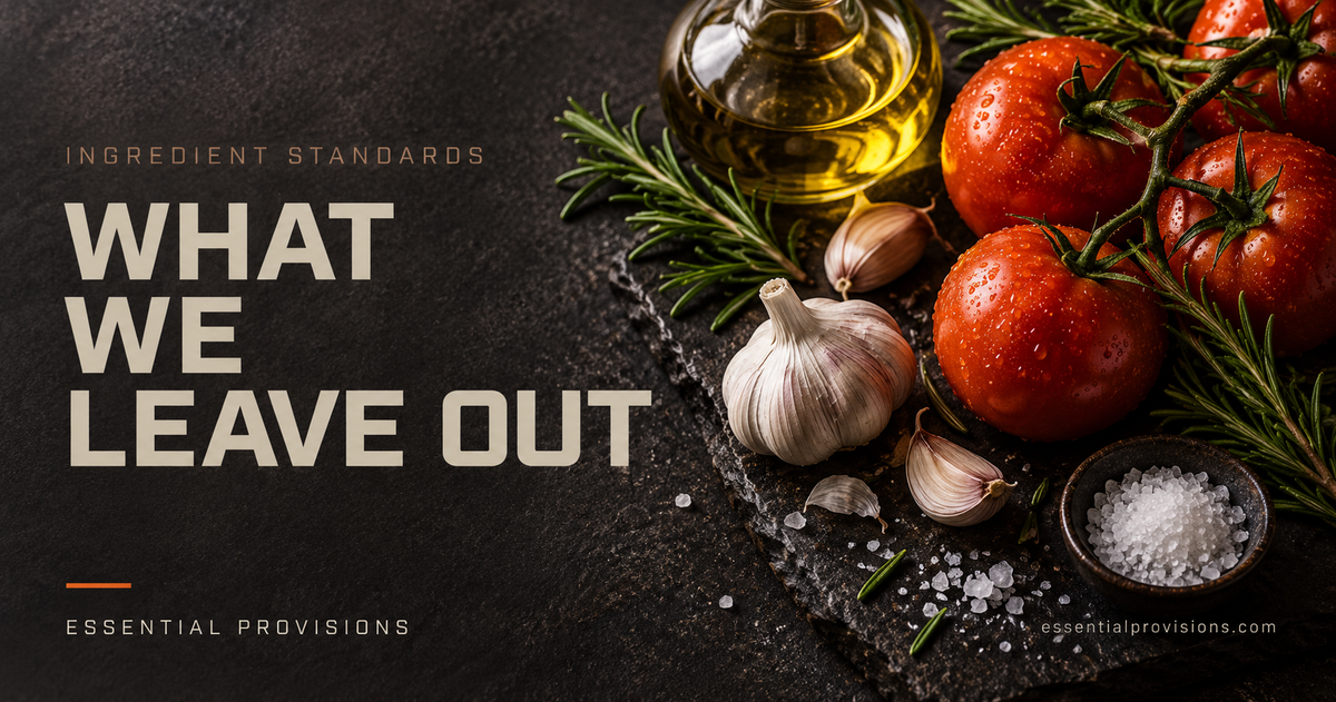The Full List of What's Never in an Essential Provisions Pouch, and Why Each One Made the Cut