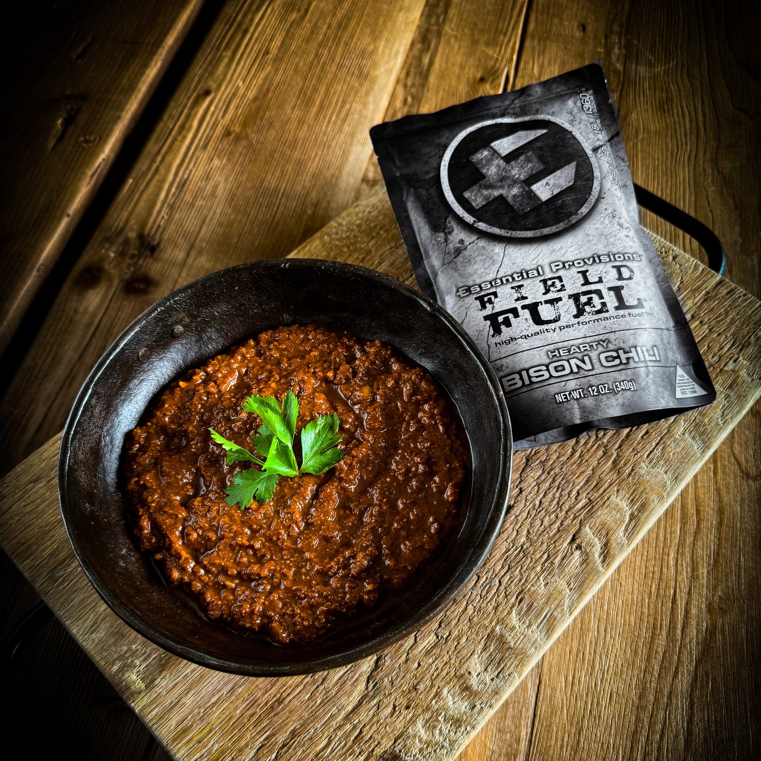 Magnified area of 'Meal (Ready-to-Eat) - BISON CHILI' image'
