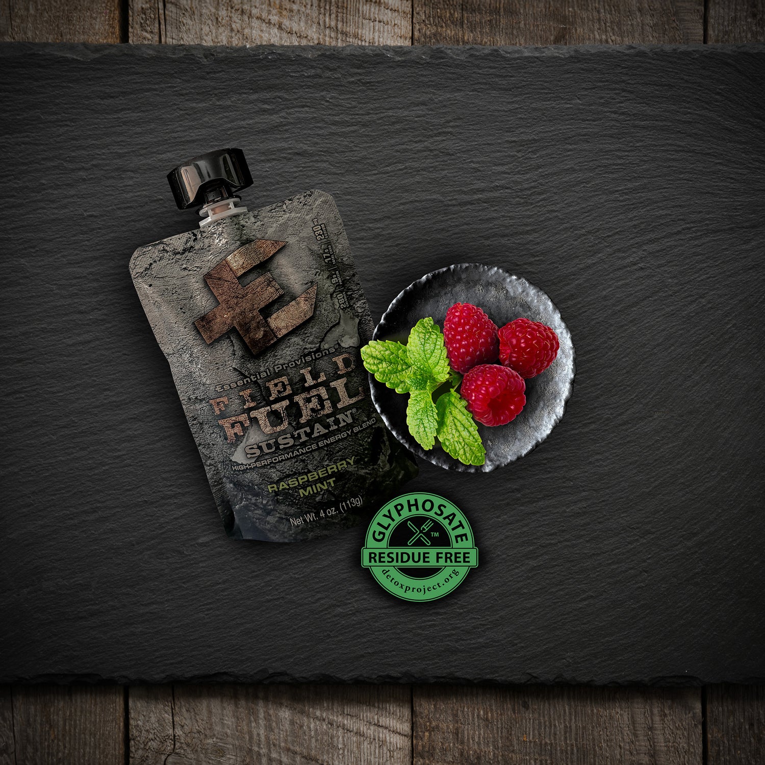 Magnified area of 'Sustain Energy Blend - Raspberry Mint' image'